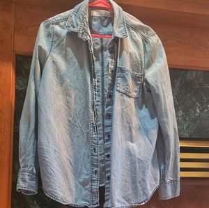 Denim button down